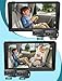 HUBOOK Baby Car Camera -7 Inch Split Screen with Dual Seat Cameras, Night Vision, HD 1080P - USB Powered Easy Install Rear Facing Baby Car Monitor - Perfect for 2Kids/Twins