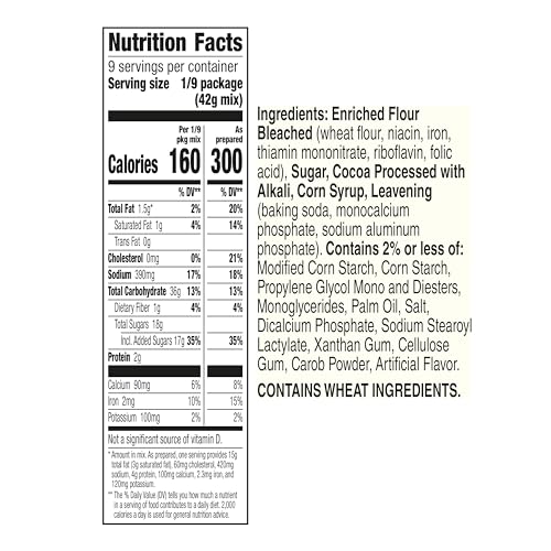 Image of Betty Crocker Delights Super Moist Dark Chocolate Cake Mix, 13.25 oz. (Pack of 12)