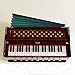 Harmonium Musical Instrument, Maharaja Musicals, 9 Stops, 3 1/2 Octave, Double Reed, Coupler, Dark Mahogany, 2024-25 Model, Standard, Padded Bag, A440 Tuned, Indian Sangeeta Harmonium - DC