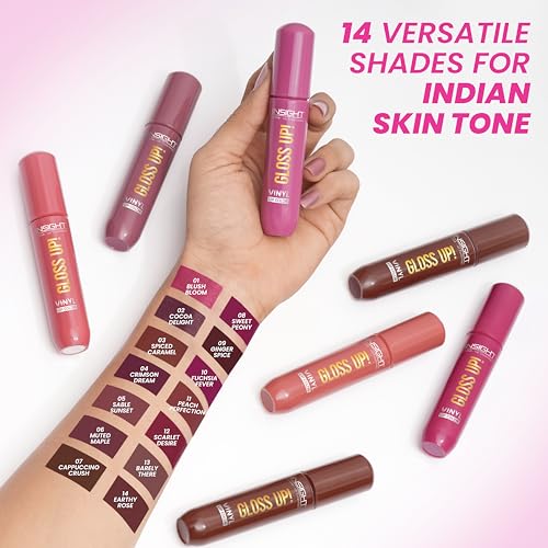 Image of INSIGHT Gloss Up Lip Color - Fuchsia Fever | High-Gloss Finish | Rich Pigmentation | Lightweight, Long-Lasting Formula | All-Day Comfortable Wear (4g)