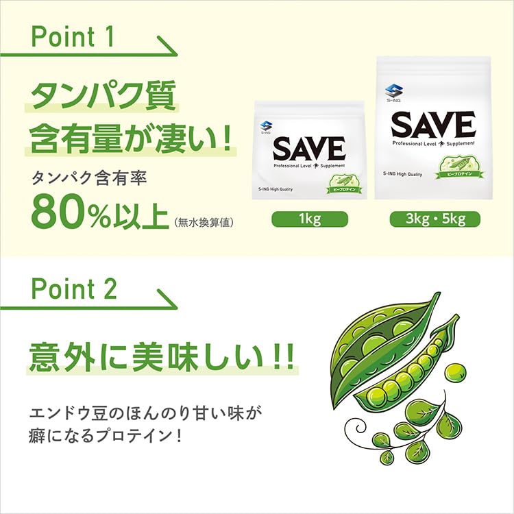 Amazon | ピー プロテイン SAVE ピープロテイン ナチュラル エンドウ豆