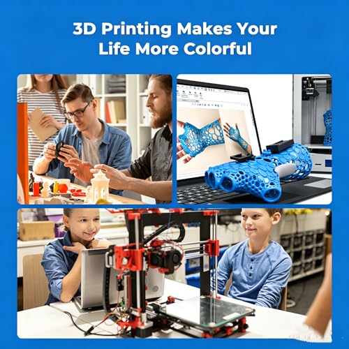 Image of Creality Hyper PLA Filament 1.75mm 1KG(2.2lbs), High Speed PLA 30-600mm /s Rapid 3D Printer Filament, Dimensional Accuracy + /-0.02mm, Fit Most FDM 3D Printers, Red
