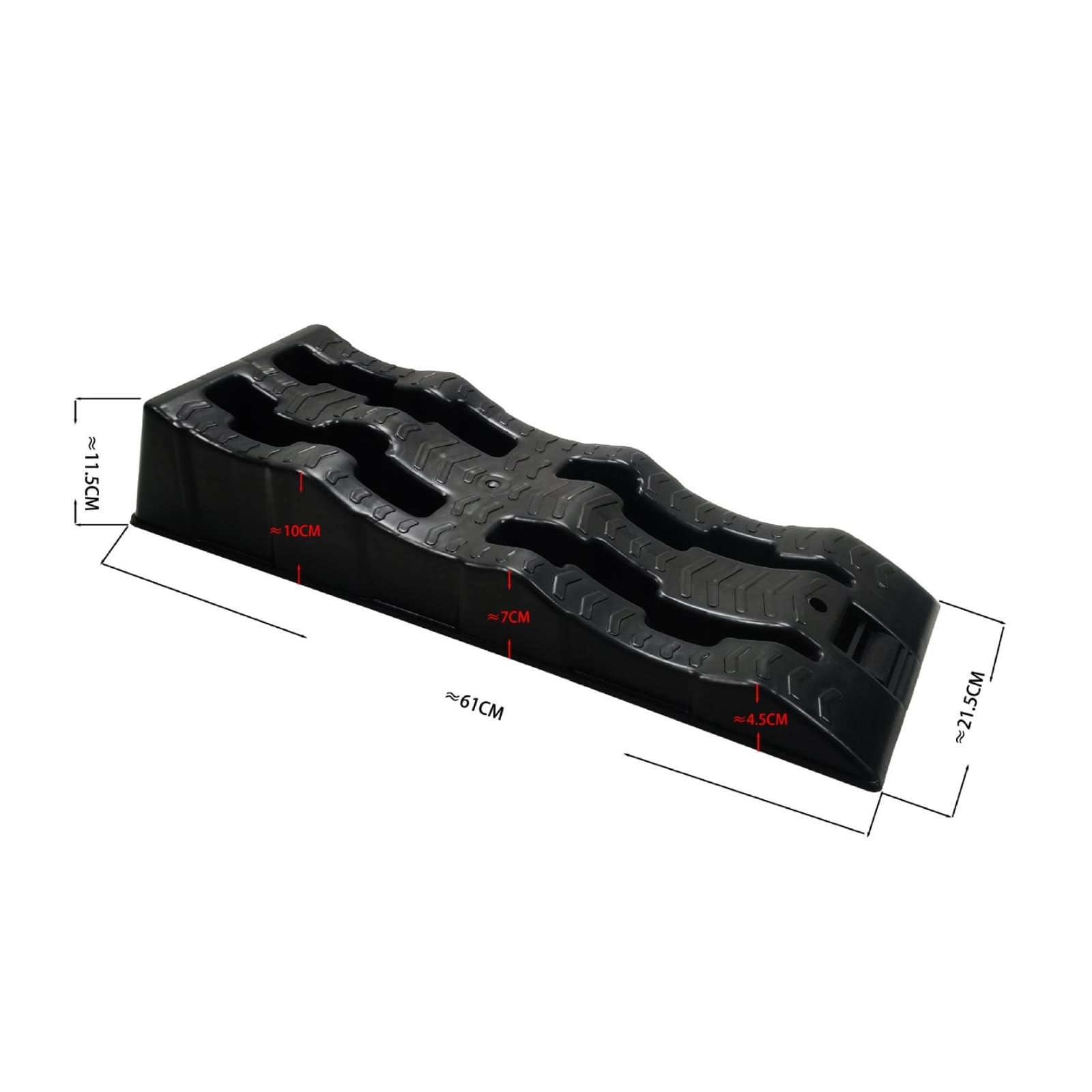 Tope Rueda Triple Escalones Antirrodadura Rampa Tope Rueda Bloque Estacionamiento
