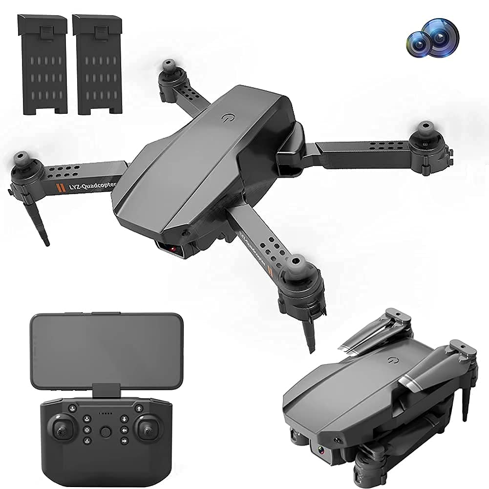 Drone With Camera Foldable Drone With Camera For Adults 4K Hd Fpv Live Video, Gesture Control, Selfie, Altitude Hold, Headless Mode, 3D Flips, Quadcopter For Kids Beginners With 2 Batteries 28Mins