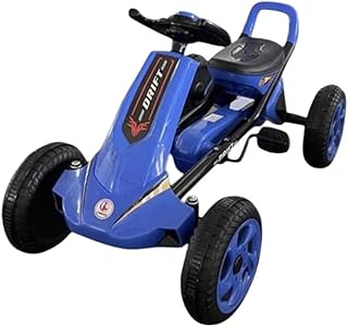 دواسة جو كارت E01 للأطفال، نمط سباق أزرق، 70 سم × 43.5 سم × 23.5 سم