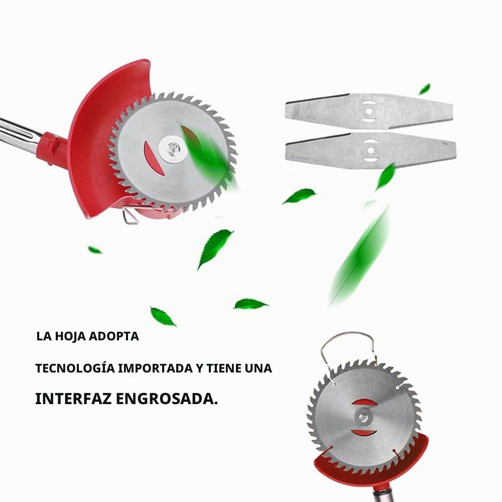 Desbrozadora eléctrica inalámbrica, 12 V/21 V, corte borde, 0 – 18000/min, batería incluida, moderna y práctica