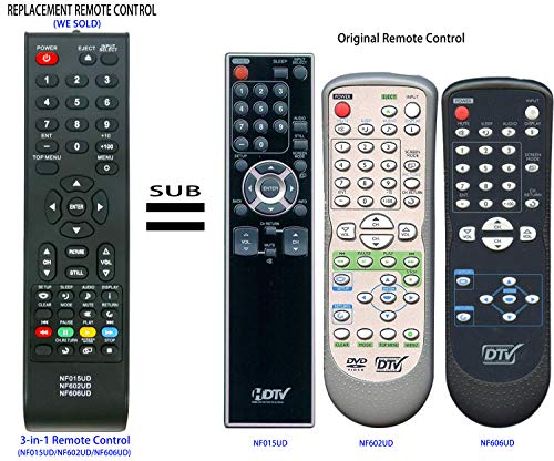 New NF606UD Replacement Remote Control fit for Emerson Smart TV BLC320EM9 LC320EM82 LC320EM8A
