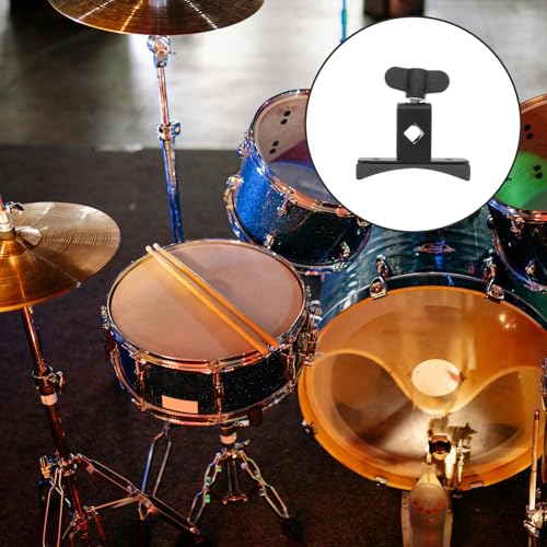 Clamp para montaje de tambor para cencerros e instrumentos de percusión construcción robusta fácil instalación compatible con tambores Snare y Tom accesorio versátil para bateristas miniatura 3