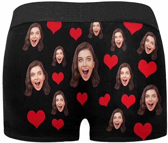 M YESCUSTOM Custom Faces Funny Short Briefs Gift for Husband Underwear2