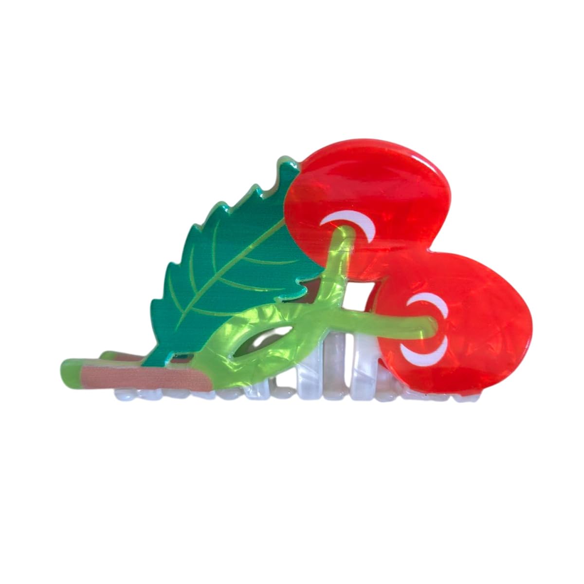 Funny Cherry Hair Clips,Funny Acrylic Claw Clip for Women,Cartoon Fruit Hair Clip