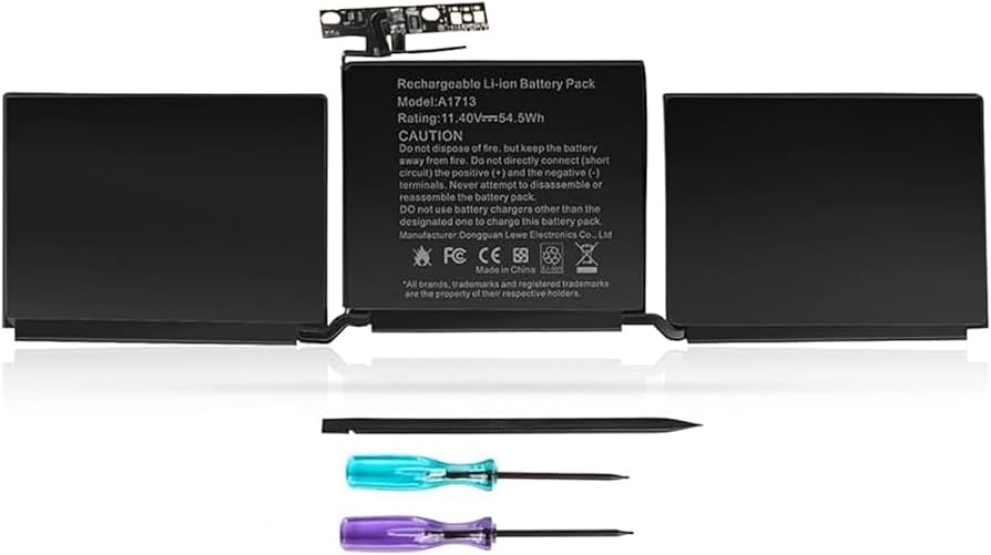 Amazon.com: TREE.NB Battery A1713 for MacBook Pro 13 Inch A1708 Amazon.com: TREE.NB Battery A1713 for MacBook Pro 13 Inch A1708