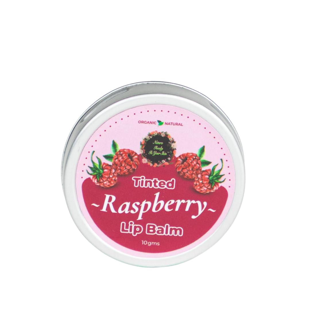 Tinted Raspberry Lip Balm (10g) | Hydrating Lip Care Balm with Natural Raspberry Tint for Soft and Smooth Lips-image-36