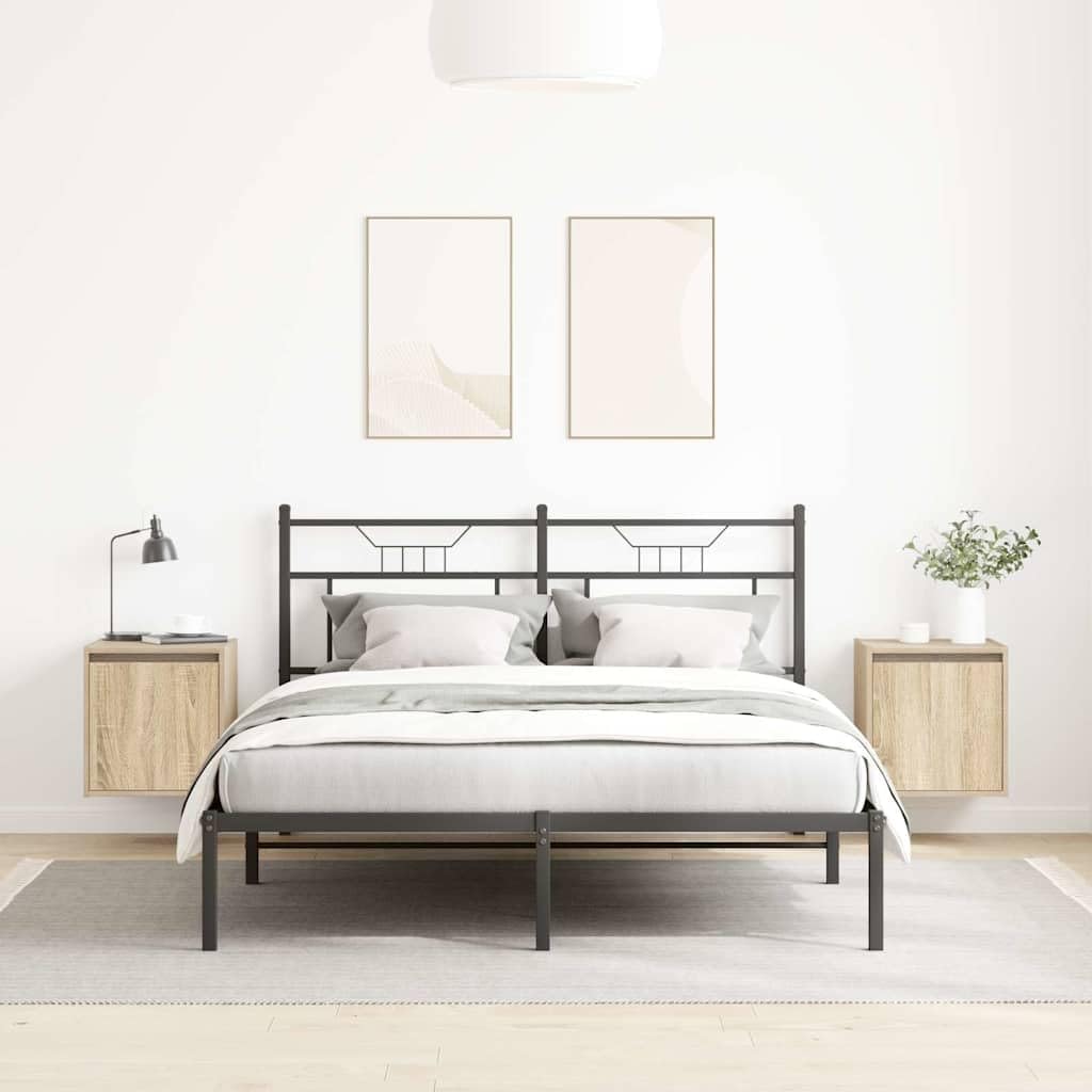 Wandmontierter Nachttisch aus Holzwerkstoff mit flexibler Türeinbau, Stauraum für Bücher und Deko, robuste Platte für Schlafzimmer Einrichtung
