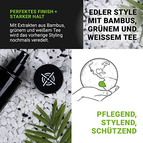 Capanova Ansatzspray für Männer Natürliches Haarspray für starken Halt