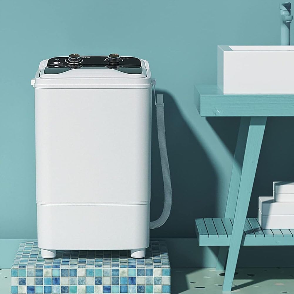 Lavadora Portátil, Gran Capacidad, 7,5 Kg, Totalmente Automática, con Protección contra Bacteriosis Y Luz Azul UV, Ideal para Caravanas, Apartamentos Pequeños Y Viajes.
