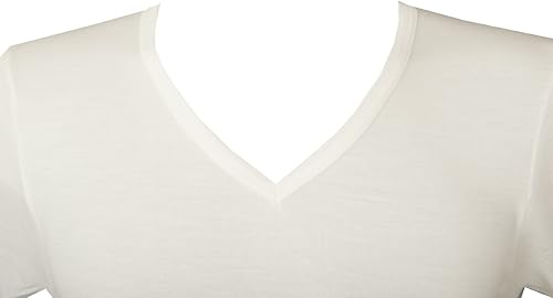 Miniatura 3 de Camiseta interior para hombre, cuello en V, manga corta, lana de maravilla, artículo 602318, 100% lana merino