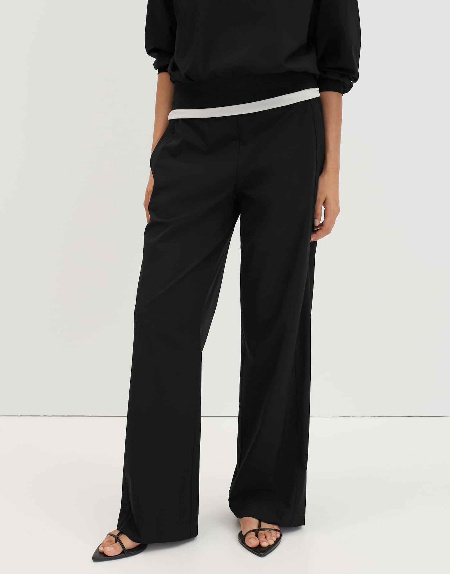 someday Damen Wide Leg Pants | Charlie Wide LINE Wide Leg Pants mit Komfortbund