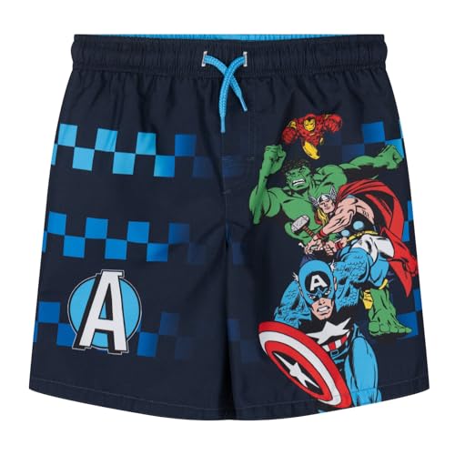 Image of Marvel Boys' Swimwear 2-Piece Rashguard and Swim Trunks Set Toddler to Big Kid