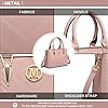 Miss Lulu Handbag for Women, Woven and Chevron Pattern, M Logo on The Front, Top Handle or Shoulder Bag #1