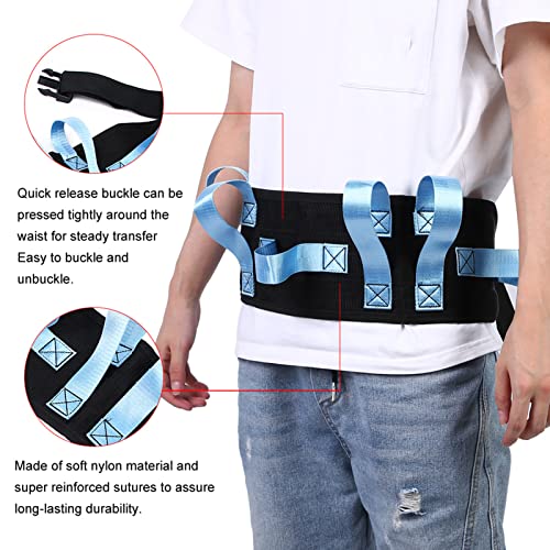 LIZEALUCKY Ouderen Geduldige Taille Tractie Riem Mobiele Lopen Transfer Verpleging Veiligheid Assist Belt Plate - Afbeelding 4