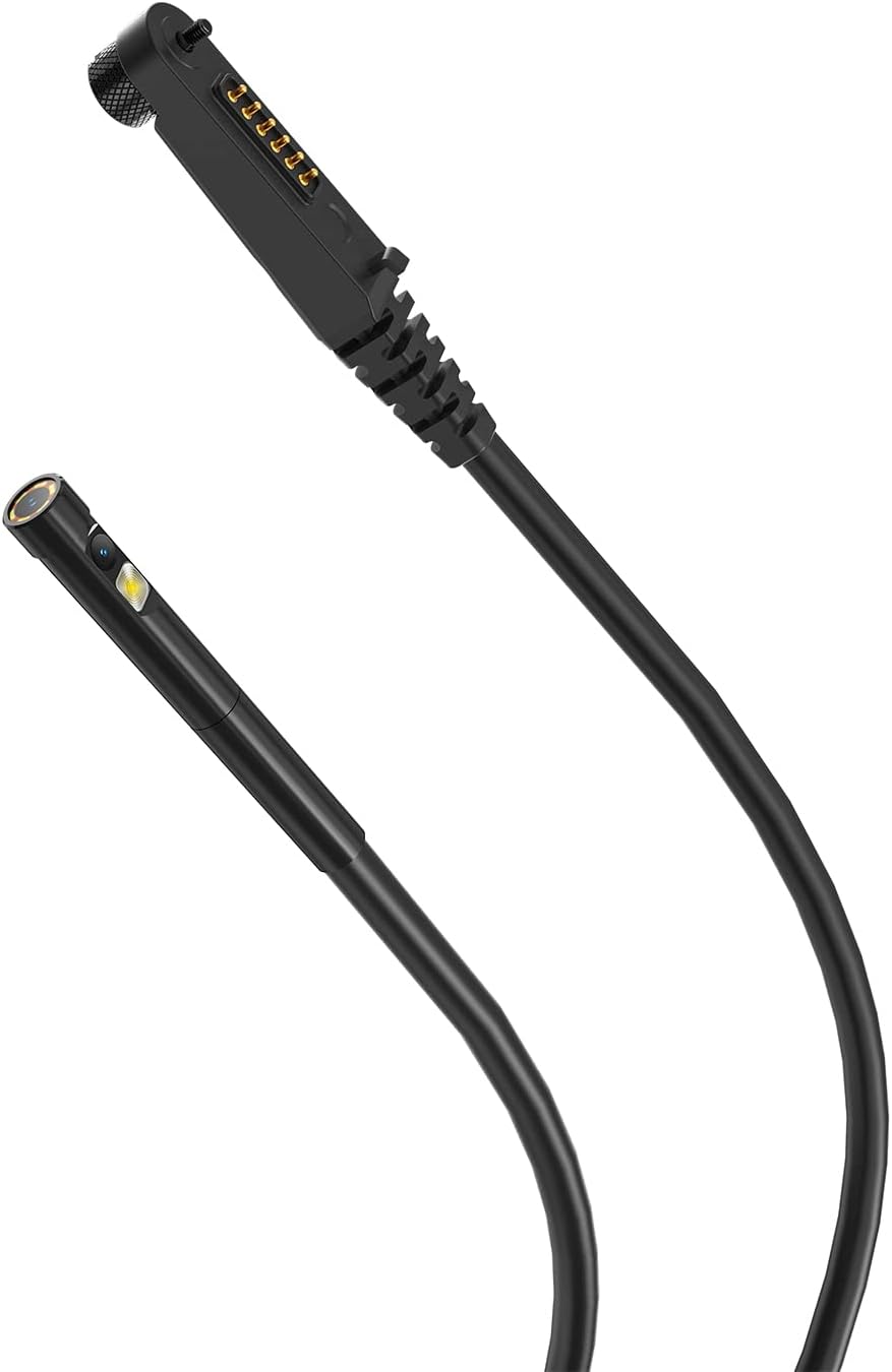 Ulefone IP67 Waterproof Endoscope for Ulefone Power Armor 18/19 Series, Armor 13/16/21/24/26/27 Rugged Phones, 2M Semi-Rigid, 5.5 mm Borescope Dual Camera, 7 LED Lights