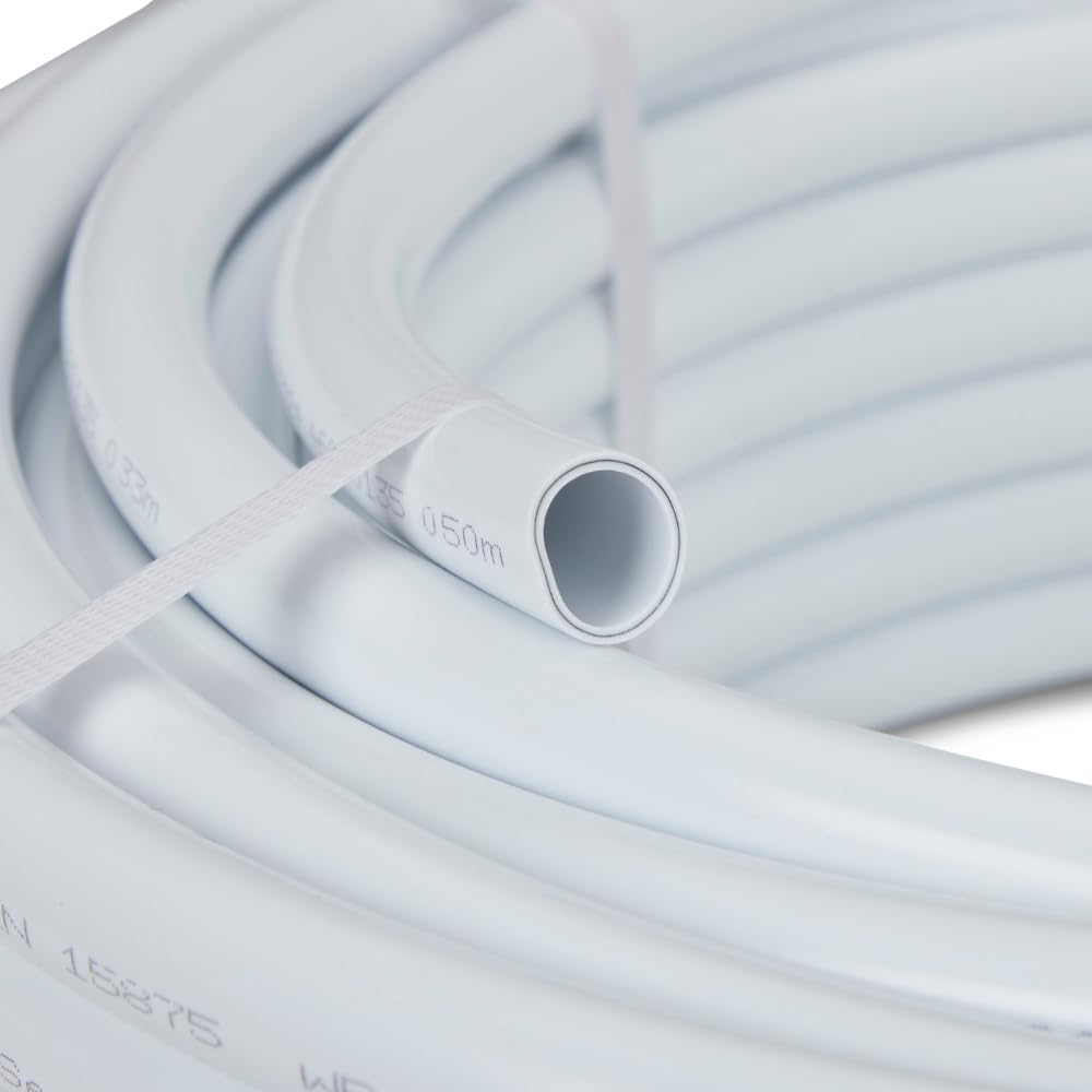 Tubo de barrera PEX de 22 mm, bobina de plástico de 25 m, rollo de fontanería, 25 metros de tubo de plástico de 22 mm, aprobado por WRAS, alternativa a tubería de cobre
