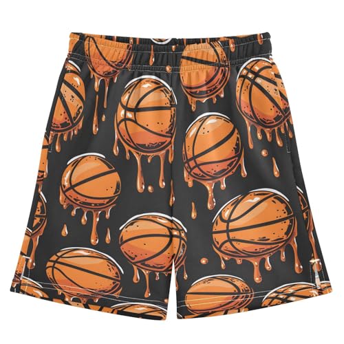 Basketball Graffiti Boys Active Basketball Shorts Lightweight Summer Sports Shorts with Pockets for Kids3