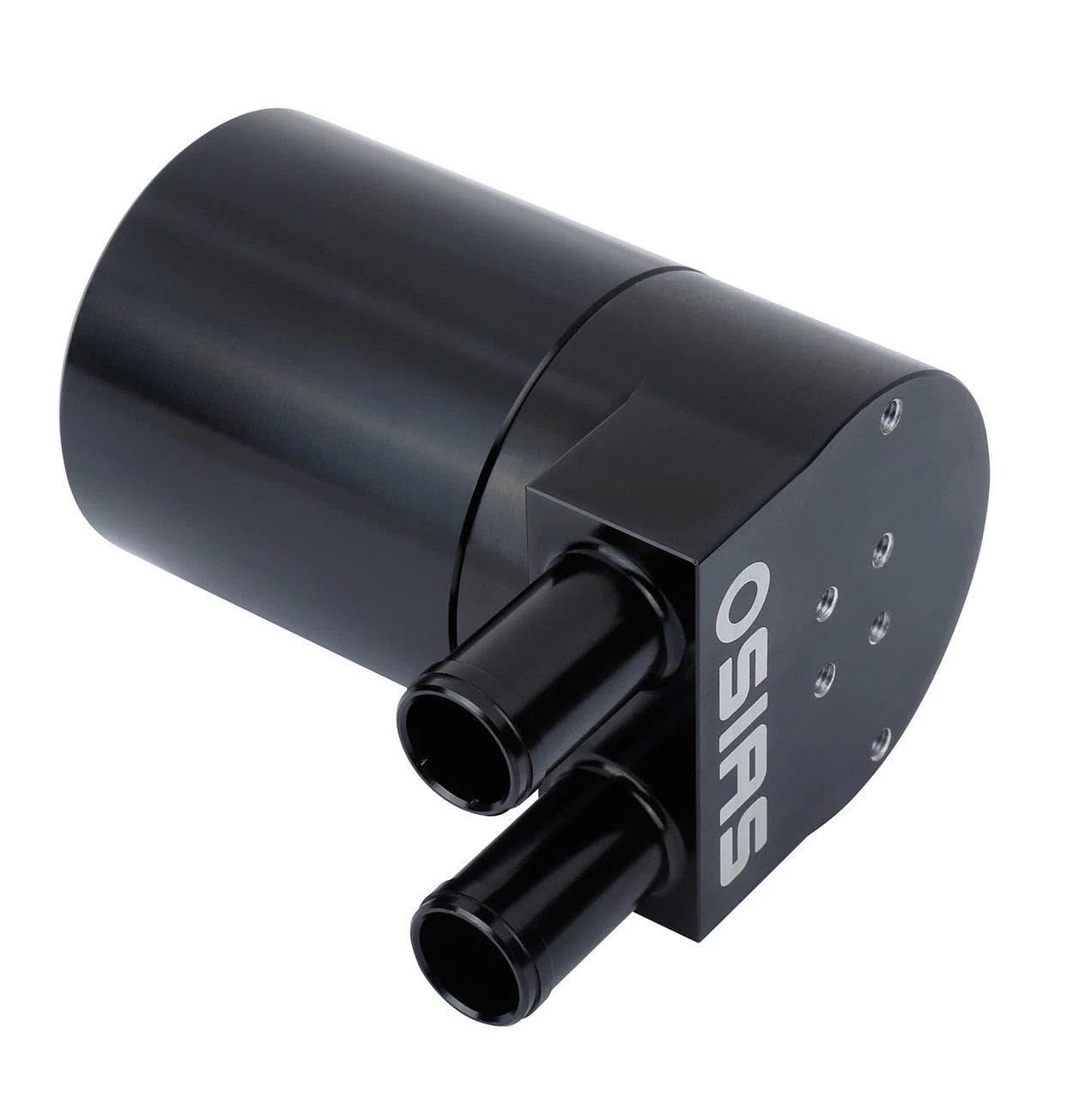 OSIAS Bottiglia di serbatoio in lega di alluminio scolpito, contenitore per la raccolta dell'olio con diaframma per N54 335i 535i, altamente compatibile con Mance Black 19 mm 0,75 pollici