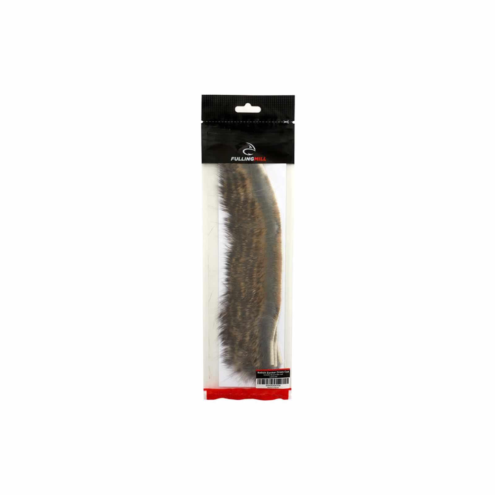 Fulling Mill Rabbit Zonker Cross Cut (Grizzly Black Barred)