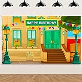 Photography Background Crayon Stationery 1st Birthday Backdrop Street House Baby Shower Background Decoration, Banner Vinyl 5x3 feet