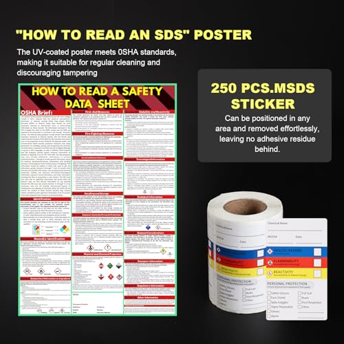 msds sds binder and wall stationyellow heavy duty 3 inch material safety data sheet 3 ring binder with sds wire rack and display signchainmounting hardwaresafety posters and msds labels