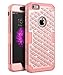 iPhone 6s Plus Bling case, iPhone 6 Plus Bling case, TOPSKY [Shock Absorption] Studded Rhinestone Bling High Impact Resistant Armor Defender Case For iPhone 6/6s Plus (Only For 5.5"),Rose Gold