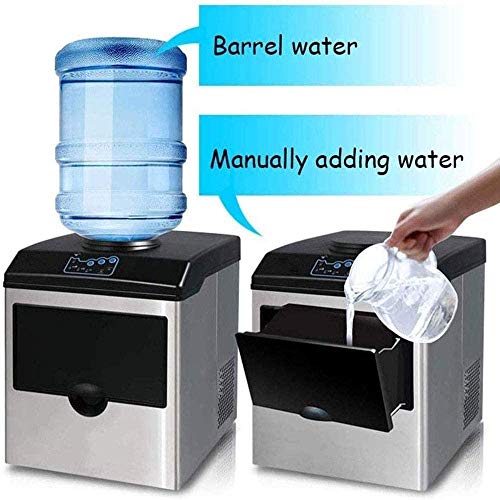 Fabricadora de hielo 2 en 1 para mesa 55 lbs/24h miniatura 4