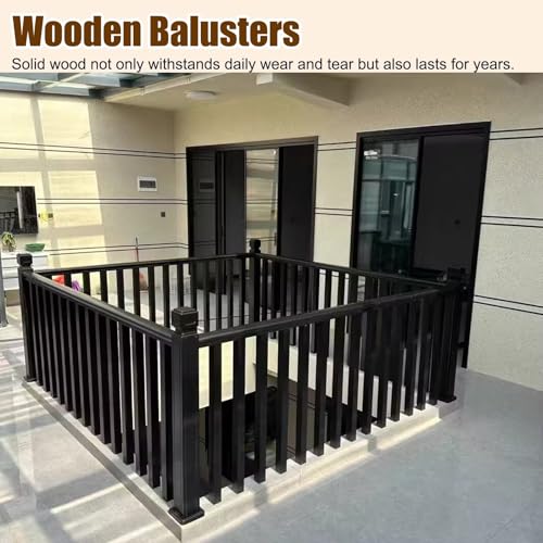 Balaustres de madera para porche ideales para renovar el pasillo y loft 3