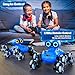 LNNKINE Robot Toys, 8-Wheel Stunt Remote Control Car with Auto-Demonstration, 360° Rotation, LED Eyes, Music, 2.4Ghz, All Terrain Rc Cars, Remote Control Robot for Boys 4-7 6-8 8-12
