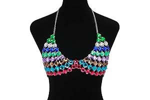 Rhinestone Bra Chain Jewelry Tank Top