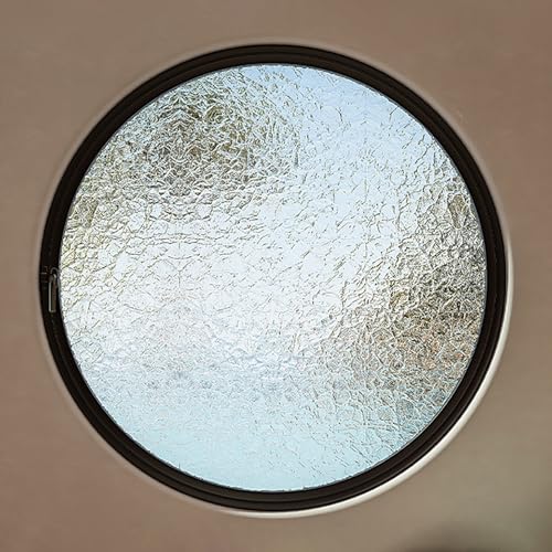 TWHZSAI Ventanas Redondas de Vidrio giratorias - Ventanas de ventilación giratorias de 360° - Ventanas empotradas Grandes para cobertizos de 40, 50, 60, 70, 80 y 100 cm - Ventanas para Casas móviles