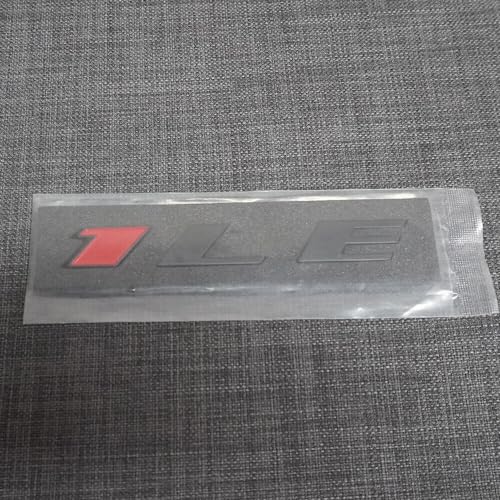 Image of 2Pcs New 1LE Emblem Badge Letter Rear Side 1LE Sticker Replacement for Camaro (Black Red), EI-SilveCutom#2