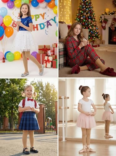Image of leg elegant Ballet Footed Dance Tights for Toddler and Kids Girls 50D