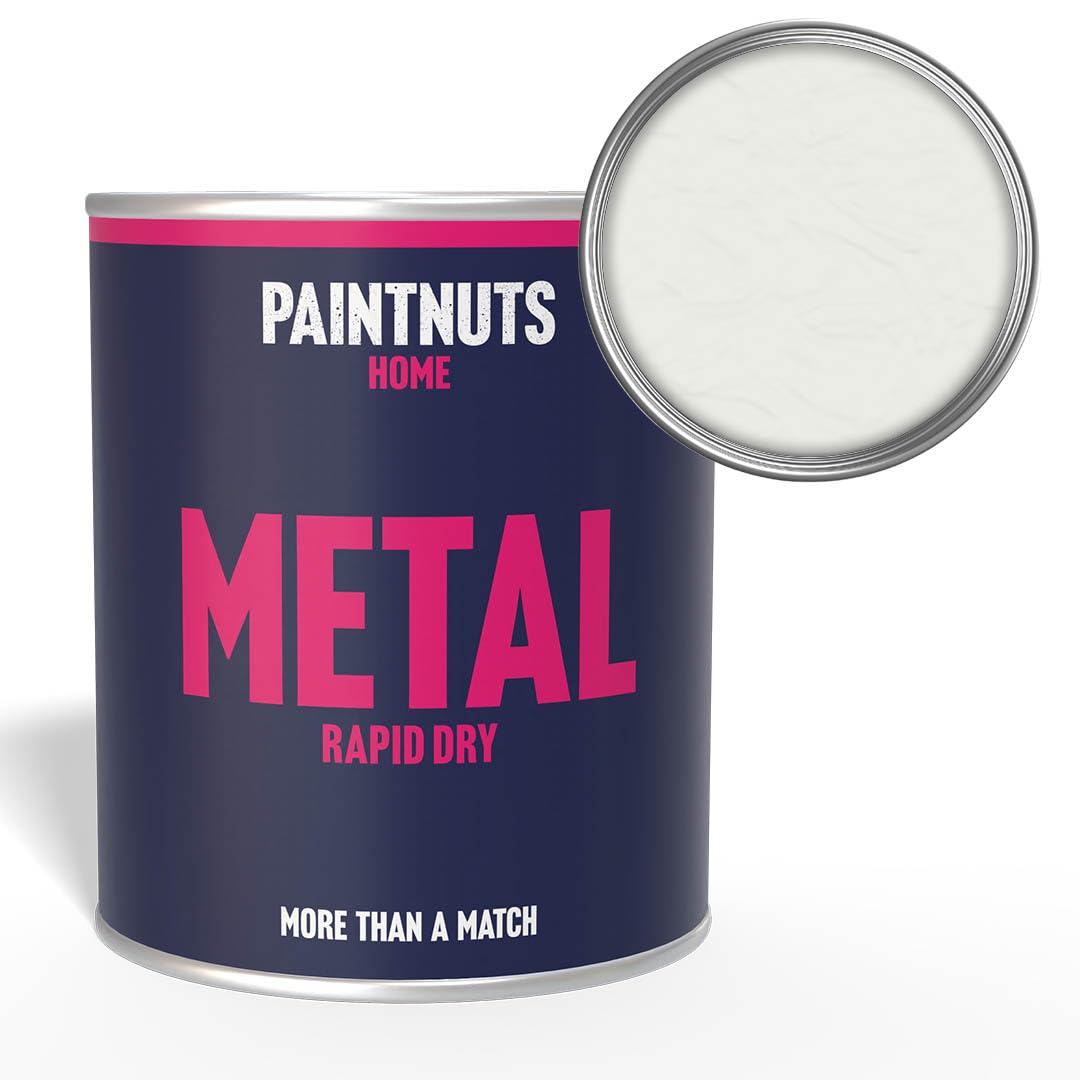Paintnuts White (RAL-9003) Rapid Dry Metal Paint, Gloss Finish 2.5 Litre