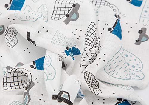 Clevere Kids set di 4 pannolini in mussola | 70x80...