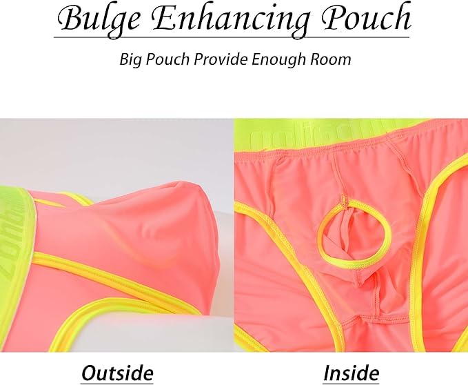 Mens Sexy Sheer Underwear Briefs C-Ring Bulge Enhancing Pouch Ultra-Thin See Through Underwear2