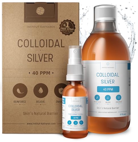 Premium Colloidal Silver 40ppm 500mL ● Optimal Concentration Formula, Smaller Particles, Better Results ● Laboratory Certified ● Liquid Silver Made in EU ● Free Spray Bottle to Fill & Ebook Included