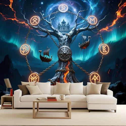 Fototapete 3D Baum des Lebens Wikinger Waffen Druck 150x105 cm Schlafzimmer Wohnzimmer Vliestapete Matt Wandtapete Wasserdicht Wandbilder für Kinderzimmer TV Hintergrund Wand Deko Vlies Tapete Fototapete 3D Baum des Lebens Wikinger Waffen Druck 150x105 cm Schlafzimmer Wohnzimmer Vliestapete Matt Wandtapete Wasserdicht Wandbilder für Kinderzimmer TV Hintergrund Wand Deko Vlies Tapete