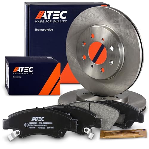 ATEC Germany Bremsenset Vorderachse inkl. Bremsscheiben Ø 258 mm Belüftet