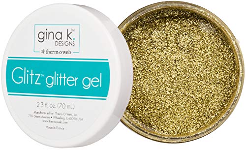 Gina K. Designs para Therm O Web Glitz Glitter Gel, 70 ml, Dourado, 1