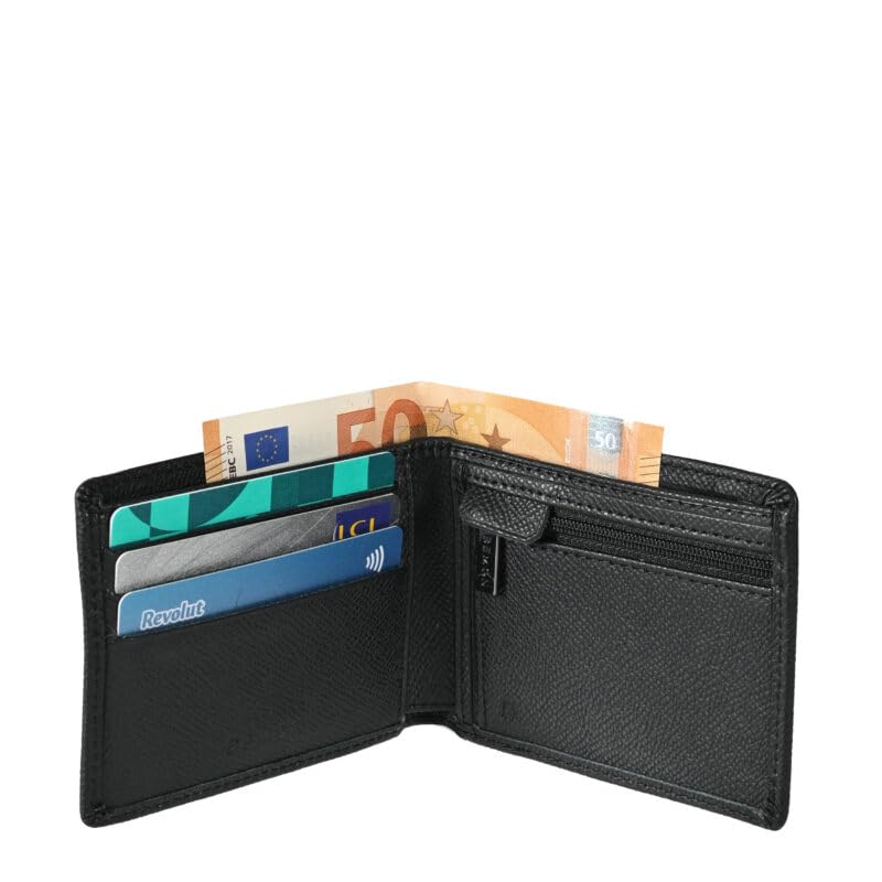 BEMON Portefeuille Italien en Cuir pour Homme Gary, 10.5 x 8.5 x 1.5 cm
