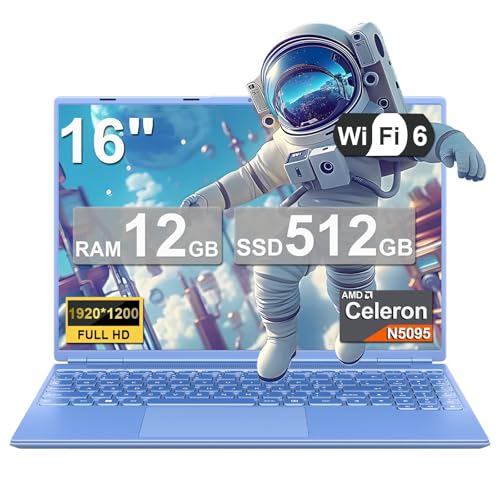 NOTODD 2025 16�C���` �Q�[�~���O�m�[�g�p�\�R�� N5095 (�ő�2.9GHz) 12GB+512GB SSD 1TB �g�� Win 11�m�[�g�p�\�R�� 1920 x 1200 FHD �X�N���[�� 5G WiFi BT 4.2 �E�F�u�J������