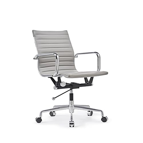 Mid Back Support with Arm Rest Office Ergonomic, Adjustable Swivel