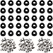 80 Pieces Soft Cutting Board Rubber Feet with Stainless Steel Screws, 0.28 x 0.59 (HD), Soft, Non Slip, Non Marking, Anti-Skid, Fine Grips for Furniture, Electronics and Appliances